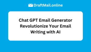 Chat GPT Email Generator